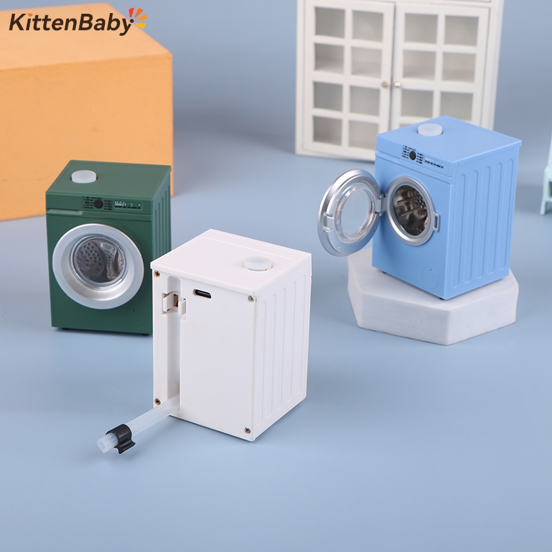 Small Appliances - Dollhouse Miniature Simulação Máquina De Lavar