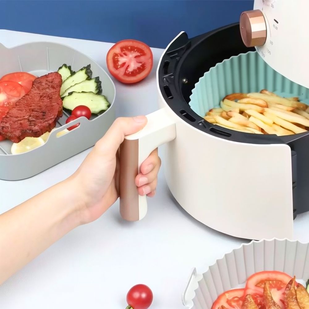 Forro de silicone quadrado par - Air Fryer Silicone Pot Liner avaliação e preço