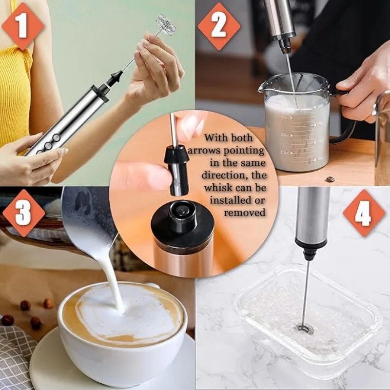 Espumador de leite elétrico po - Electric Milk Frother Handheld avaliação e preço