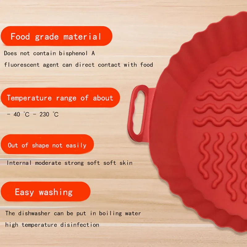 Forros de silicone para fritad - Air Fryer Silicone Pot Liner avaliação e preço